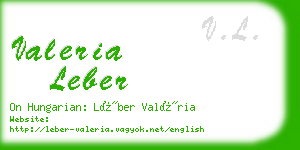 valeria leber business card